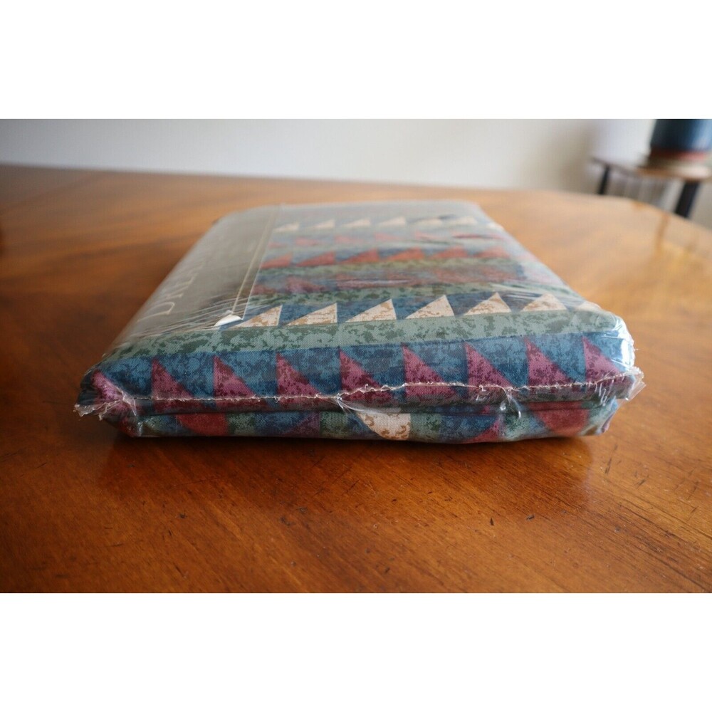 VTG Dream Weave Twin Sheet Set Cotton-Poly Quilt Looking Pattern Made In USA - Picture 10 of 11
